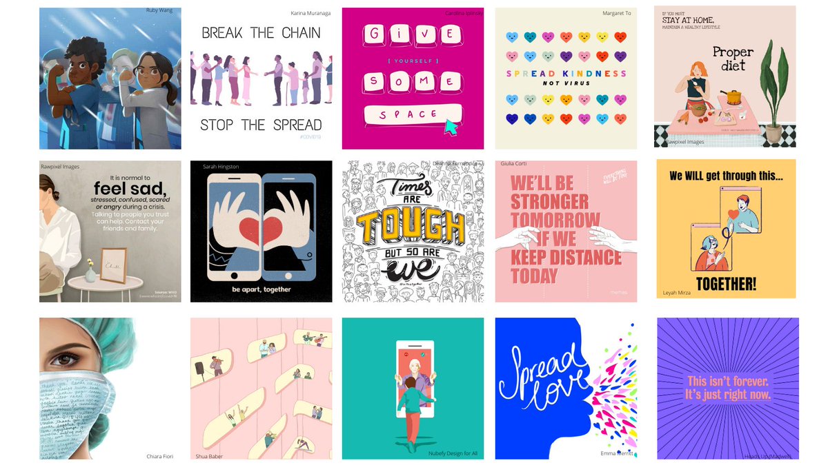 UN's tweet photo. Thousands of creators from around the world have used their art to help stop the spread of #COVID19 &amp; unite people around the world during the pandemic. 

On Thursday's #WorldArtDay, join us in thanking them for their commitment and support! https://t.co/AKDwlSdeWA https://t.co/PI50Oq85L4