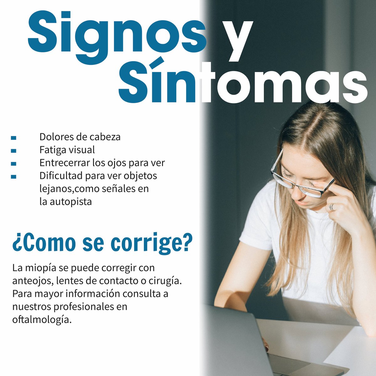 ¿Sufres de miopía? ¿Conoces alguien que sufra de miopía y necesite consultar un especialista? 

Sabemos que es un momento difícil para acceder a citas presenciales, por eso te brindamos atención médica  24/7.

Regístrate📲