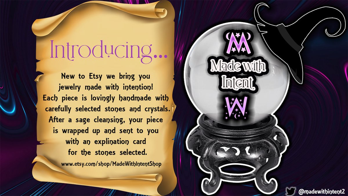 M_MenagerieShop's tweet image. After years of wishing that I had a creative niche I&apos;ve finally opened Made with Intent! Handmade Jewelry from carefully selected stones! With the help of my stones and crystals I hope to improve your life, even just a little bit. etsy.com/shop/MadeWithI… 
-@MelodyPond33
