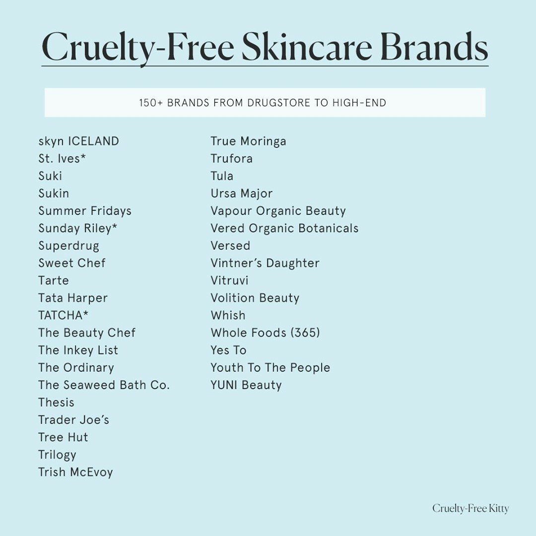 150 marcas de SKINCARE con certificaciones Cruelty Free 🐰🤍✨ #crueltyfree