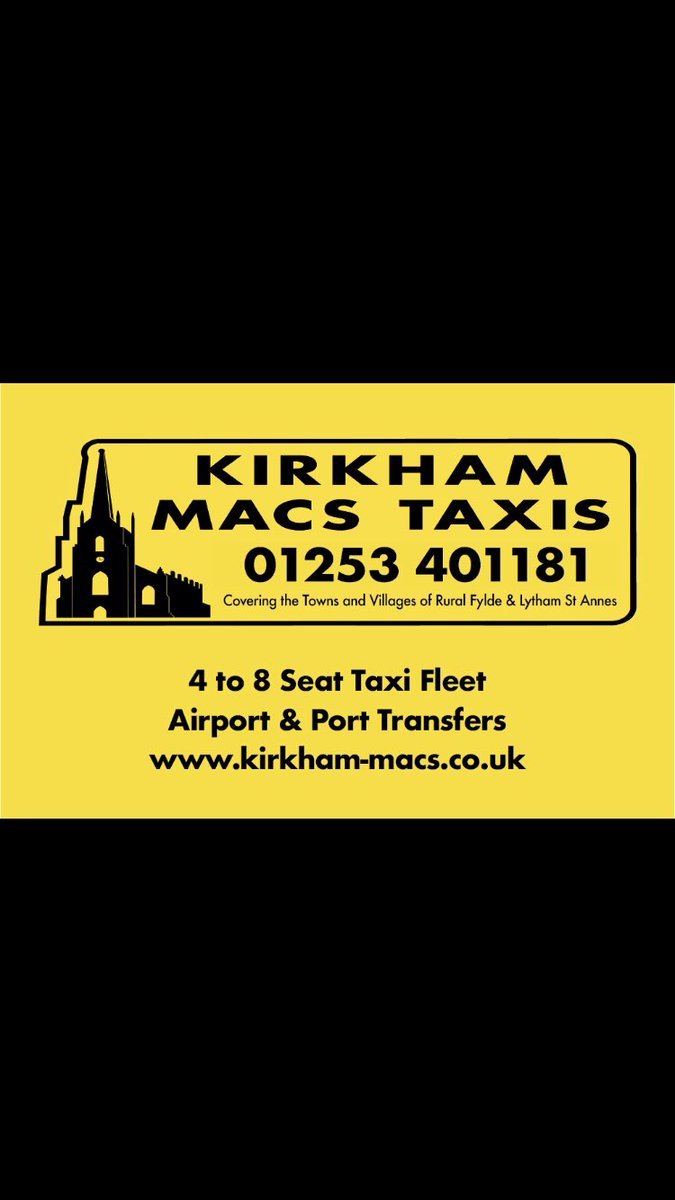 KirkhamMacs's tweet photo. @The_Taps we now have our own Lytham based fleet of 4-8 seat vehicles. You can book via the App and track your Taxis arrival in real time, giving you time to finish the IPA or Gin 👍🚕🍺🥃🚕🚕 https://t.co/rY0HfHCRdt