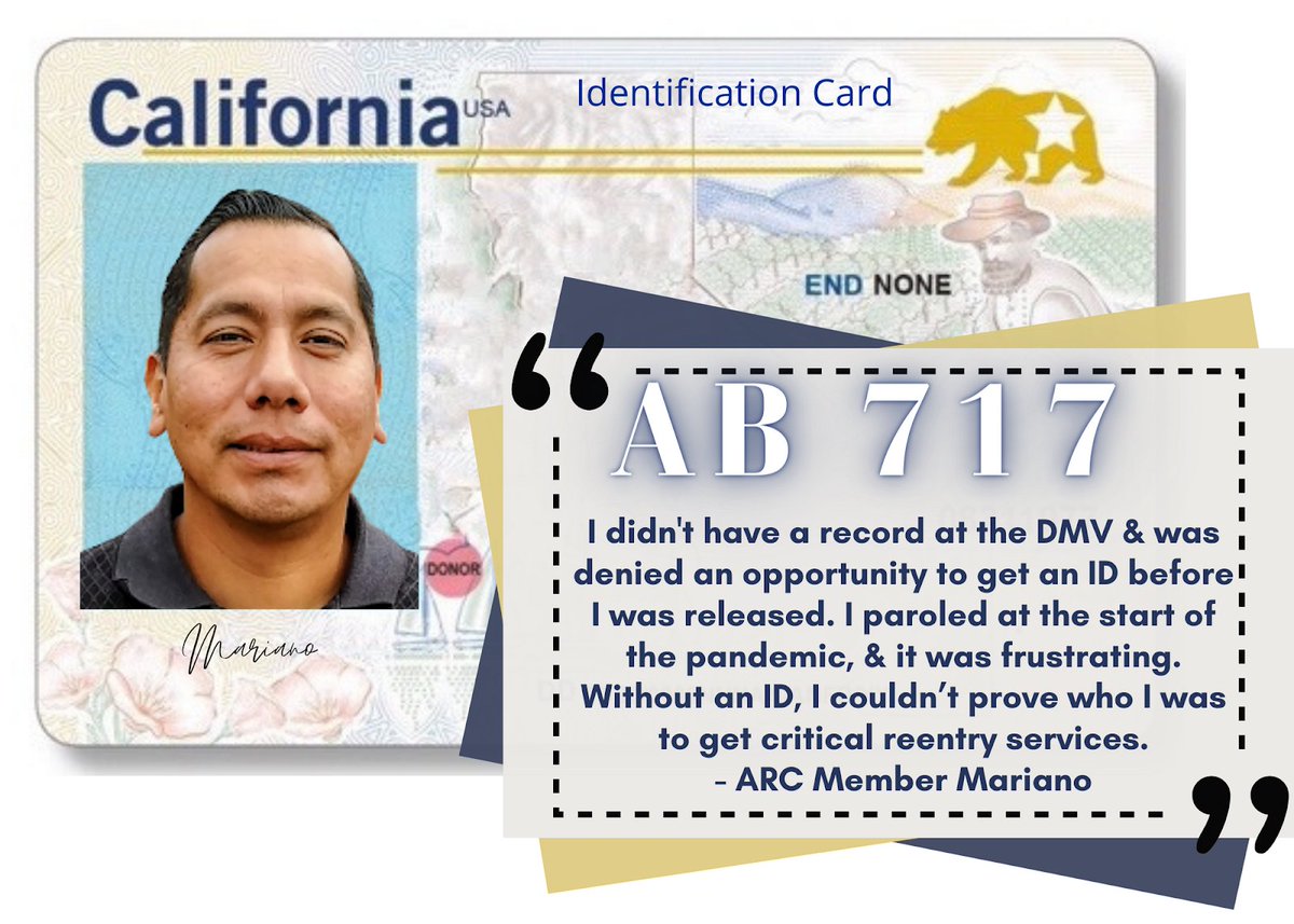 ROOTandREBOUND's tweet photo. We thank the Assembly Public Safety Committee for passing #AB717 & helping our community members come home with an ID, which is needed to access housing, jobs, medical care, benefits to put them on the path to reentry success. #StartingPointReentryAct https://t.co/lYGlDthWnD