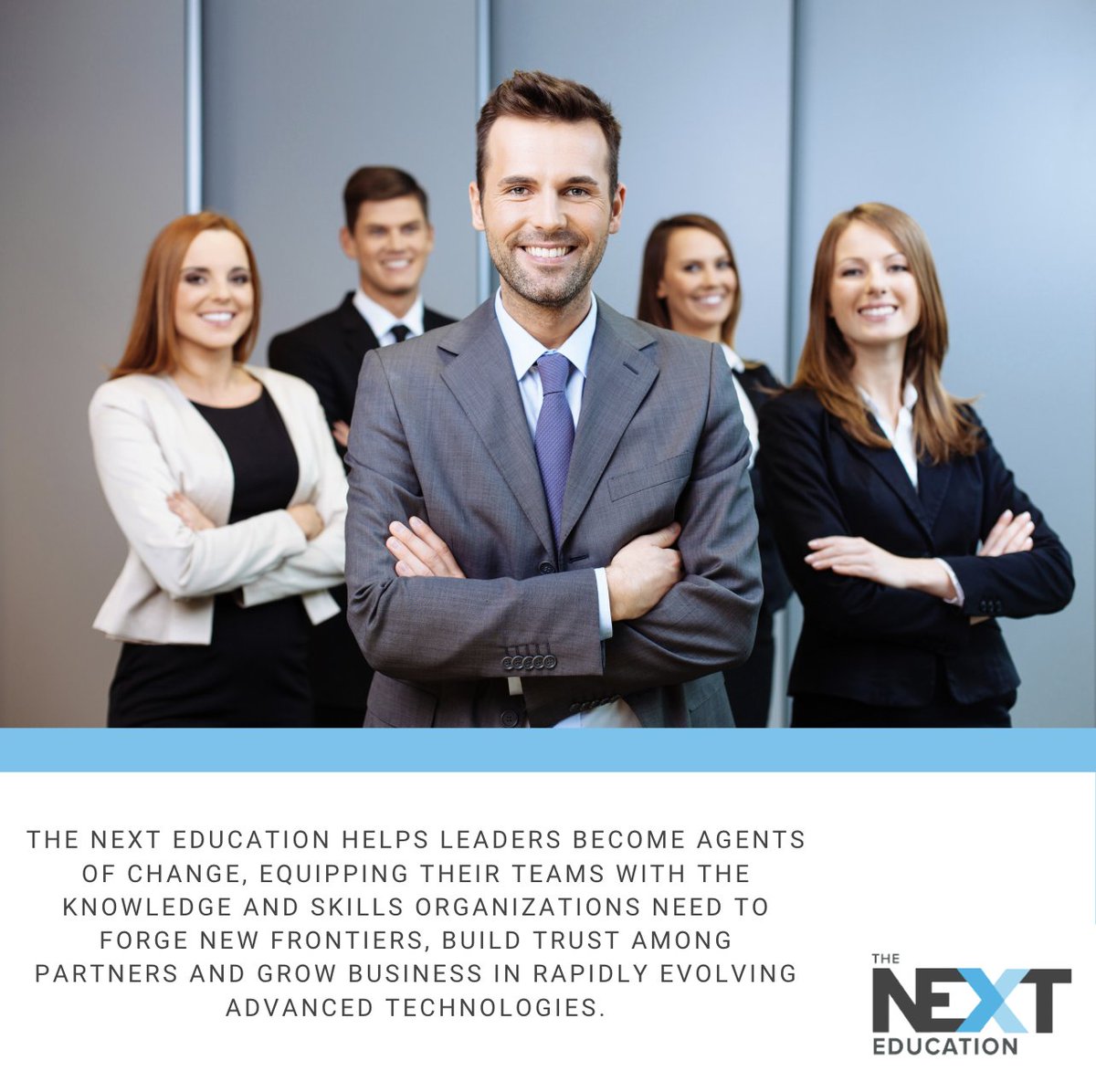 The_NEXT_Ed's tweet photo. The NEXT Education helps leaders become agents of change, equipping their teams with the knowledge and skills organizations need to forge new frontiers, build trust among partners and grow business in rapidly evolving advanced technologies. https://t.co/hhe5xsdeJs