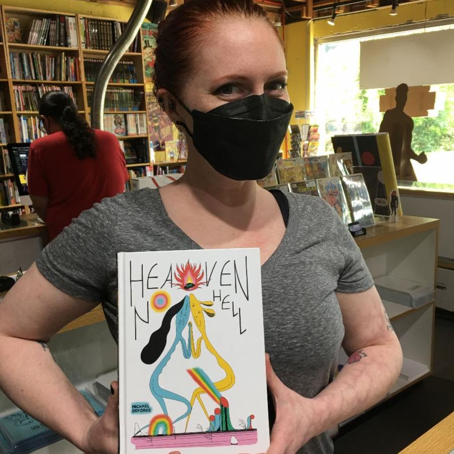 heroesonline's tweet photo. MARLEY'S PICK THIS WEEK :: HEAVEN NO HELL by @Michael_Deforge
Collecting DeForge's best work yet, #HeavenNoHell touches on subjects like identity, gentrification, fame & desire.
#HeavenNoHell #IndieArtists #IndieComics #ReadMoreComics #UnderTheWaterTower #HeroesStaffPicks @DandQ https://t.co/FG28Nnh40a