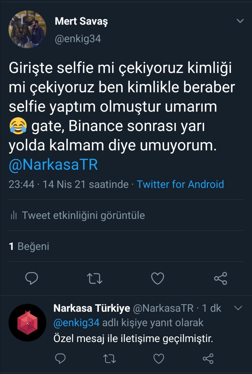 Sevgilimden daha hızlı dönüş yapan müşteri hizmetleri yapmışlar güvenilirlik 10/10 <a href="/NarkasaTR/">Narkasa Türkiye</a>