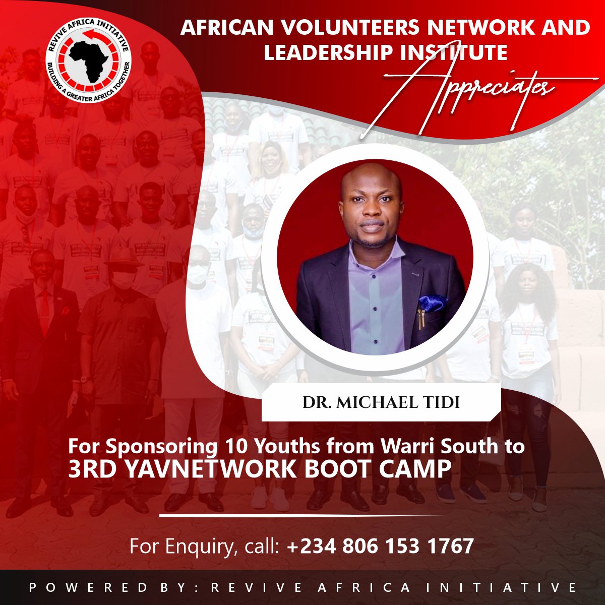 YAVNETWORK's tweet image. Thank you dear friend and brother, Chairman Warri south Local Government Council @dr_michaeltidi