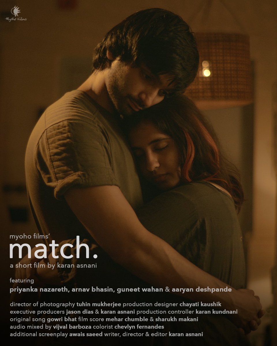 myohofilms's tweet photo. Poster of our new short film 'match.'

It's been such a wonderful process making this short film come to life, that too during the pandemic, with all safety protocols in place, grateful to the entire team that made it possible :)

More details soon! Watch this space https://t.co/eT2ROcdPKN