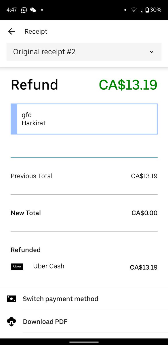 NinaCheng520's tweet photo. @UberEats What is Harkirat trying to tell me? GFD? https://t.co/TLQHC20eSg