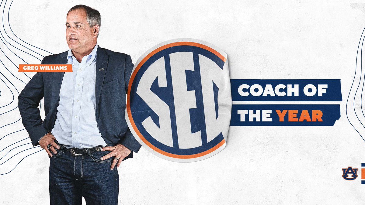 AuburnEQ's tweet photo. 𝘾𝙊𝙉𝙂𝙍𝘼𝙏𝙎 to the 2⃣0⃣2⃣1⃣ @SEC Coach of the Year!

📰https://t.co/pUlrHf2PPD

#WarEagle | #SomethingMore https://t.co/EFPEAdNRVi