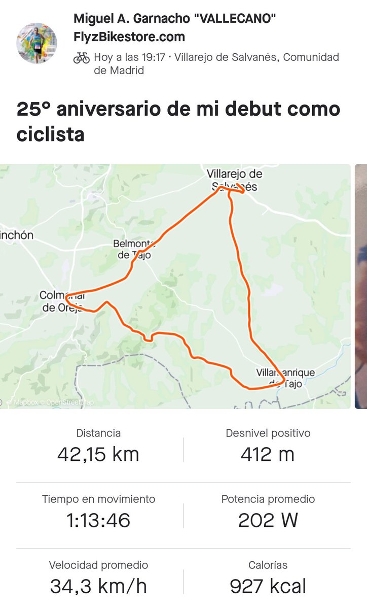 Hoy 14 de Abril se cumplen 25 años de mi debut como ciclista, fecha que no olvidaré jamás por todo lo que el deporte me ha aportado. Al igual espero que la pasión que siento por el deporte, me dure al menos otros 25 años más...Gracias a todos los que me habéis acompañado.