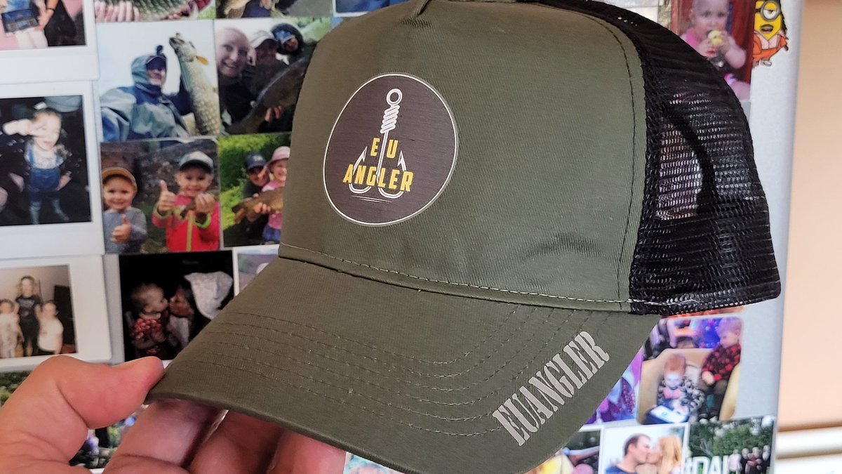 EUAngler's tweet photo. Just received today I would say not bad π I hope it will be my new lucky hat as the old one done the busines! #fishinghat #euangler #personal #personalised https://t.co/hTceZHMVYS