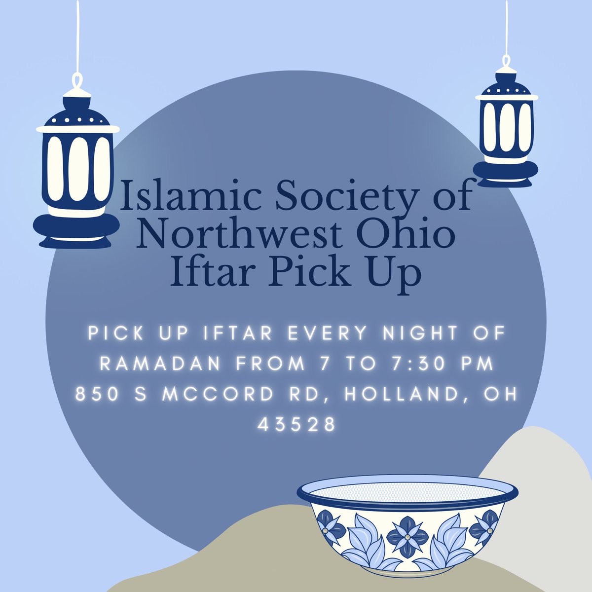 utoledoMSA's tweet photo. ISNWO will providing Iftar every day of Ramadan inshAllah! https://t.co/Q8xq6atVMe