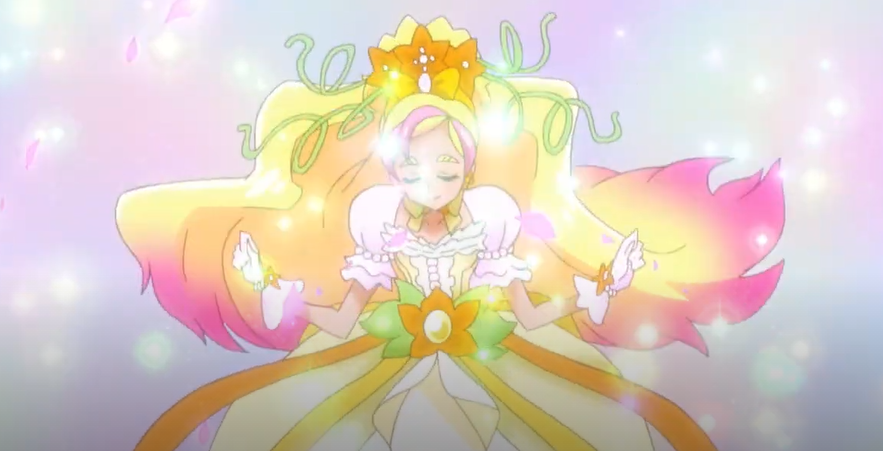 oh i love pumpkin flora's design... thank you for all the cool outfits that exist for five seconds precure