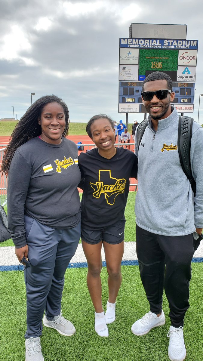 LuperJoel's tweet photo. "Area Meet Champion" -District 9-5A & 10-5A
(Denison Lady Jacket)
Long Jump Champion- Faith Shaw
19'-2" qualifying jump and (PR) she
Also jumped 18'-11". A great day..congratulations.
#igtbayj @fshaw21 @Coach_DRhodes @slmjr11 @CoachWafer @Coach_V_Rhodes https://t.co/2mfmoYgP7V