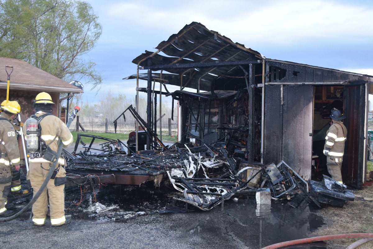 WeberFireDist's tweet photo. This morning at 6:33 a.m. Weber and Ogden Fire Crews along with Weber County Sheriffs responded to a Structure Fire on 2100 South in West Haven.
For more info visit our Facebook or Instagram
#carepreparerespond #structurefire #fireattack #firecontrol #camperfire https://t.co/QCkC0PRxOZ