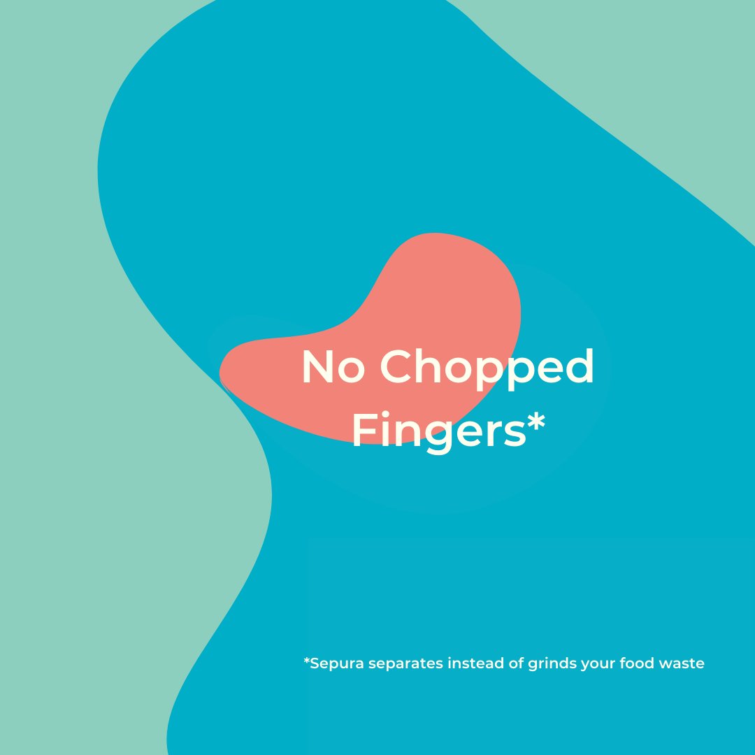 Anyone else have this somewhat rational) fear of garburators? Sepura separates your food waste, instead of grinding it, and saves your fingers in the process. 👀💧