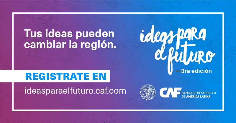 🍀 ¡Sumate!💡@agendacaf invita a: Ideas para el Futuro - Concurso de Ensayos Universitarios 

Los invitamos participar de la 3era edición del Concurso de Ensayos Universitarios, organizado por el Banco de Desarrollo de América Latina

👉Más información en: ideasparaelfuturo.caf.com