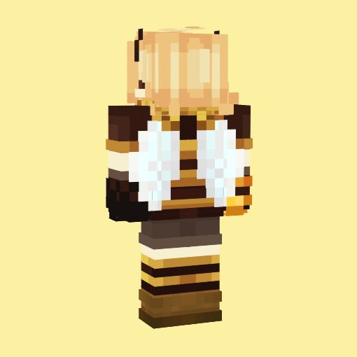 Tubbo but bee Minecraft Mob Skin