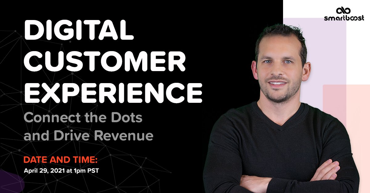 We're experiencing a time of change and innovation 🚀 Join smartboost CEO, @gioletellier for our free, live webinar on April 29. Learn more about how to navigate and improve the customer experience in 2021 and beyond. 

Sign up now! ➡️ bit.ly/3mKVNAn