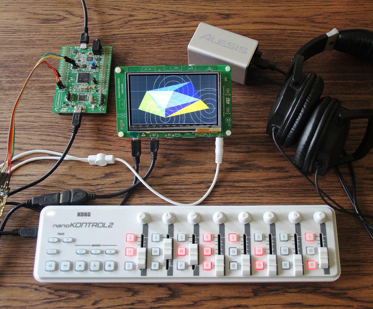 24/ Slight time jump: After working extensively w/  #RaspberryPI's on DevArt in 2014, I went deep into  #baremetal ARM coding on STM32 dev boards, building a programmable synth (plus  #Forth virtual machine) & teaching related workshops - thanks to all who were part of this journey!