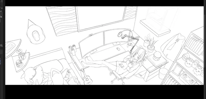 Almost done with lineart 
