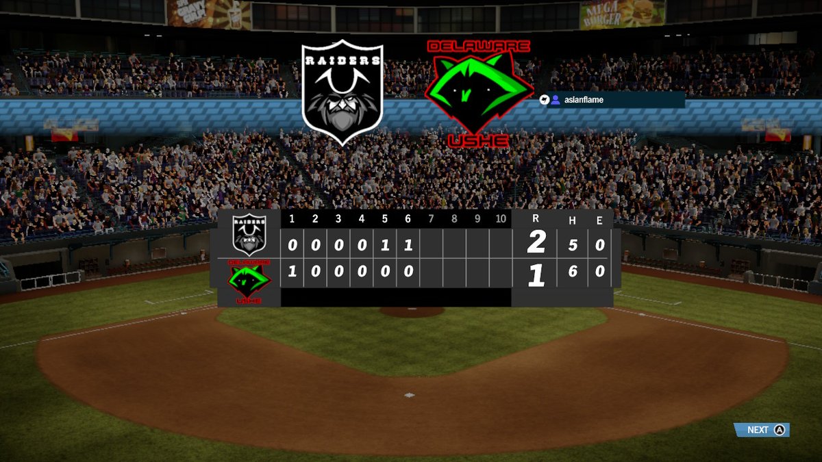J_Ho34's tweet photo. @SupMegBaseball
@MetalheadSoft
#SuperMegaBaseball3
@thedailyfoe

Wildcard Round: vs Raiders (32-32)

Game 1: L 2-1

We lost both of our first games in the series by one run each.
The first game was a defensive slugfest which was lost in the final two innings. https://t.co/XbjjXSaCOB
