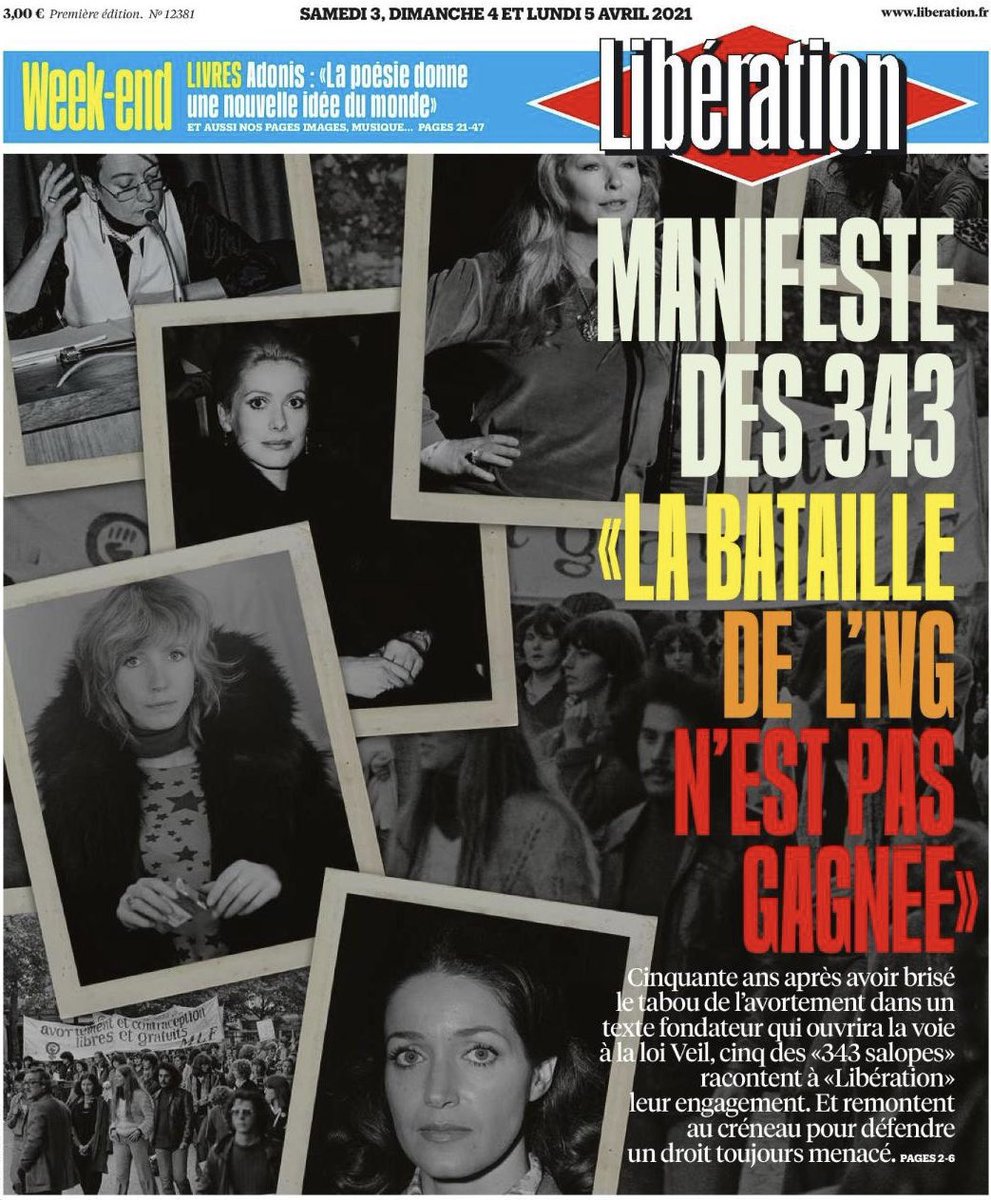 Nous leur devons tant à ces 343 qui ont apposé leur nom. 

Nous leur devons de gagner la bataille législative mais aussi médicale, économique, sociétale...

A nous de faire de l’#IVG un droit réel pour toutes les femmes sur l’ensemble du territoire. 

Pour aujourd’hui et demain.