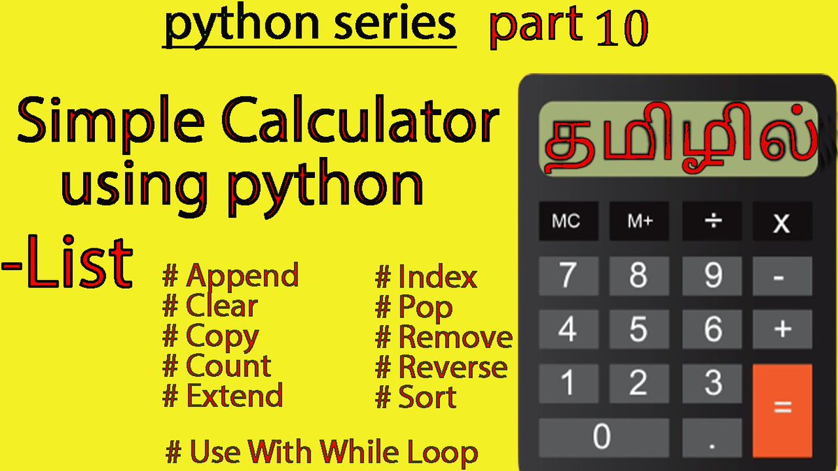 InsanJ7's tweet image. Advance Data Types In Python தமிழில்
youtu.be/ExfcRplwt1k
#tamil #python #pythonbasic #idc #individjual #pythonInTamil #programming #programmingInTamil