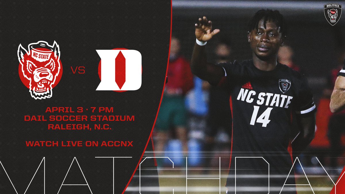 PackMensSoccer's tweet photo. Match Day.
Senior Night.

Excited to celebrate @gasomani_8's career as we host our final home match of the season.

Live stats: https://t.co/AIDQt3gGf0
Streaming: https://t.co/VoXaqFc8oA

#GoPack // #90MinuteParty https://t.co/0vkPlQbwiU