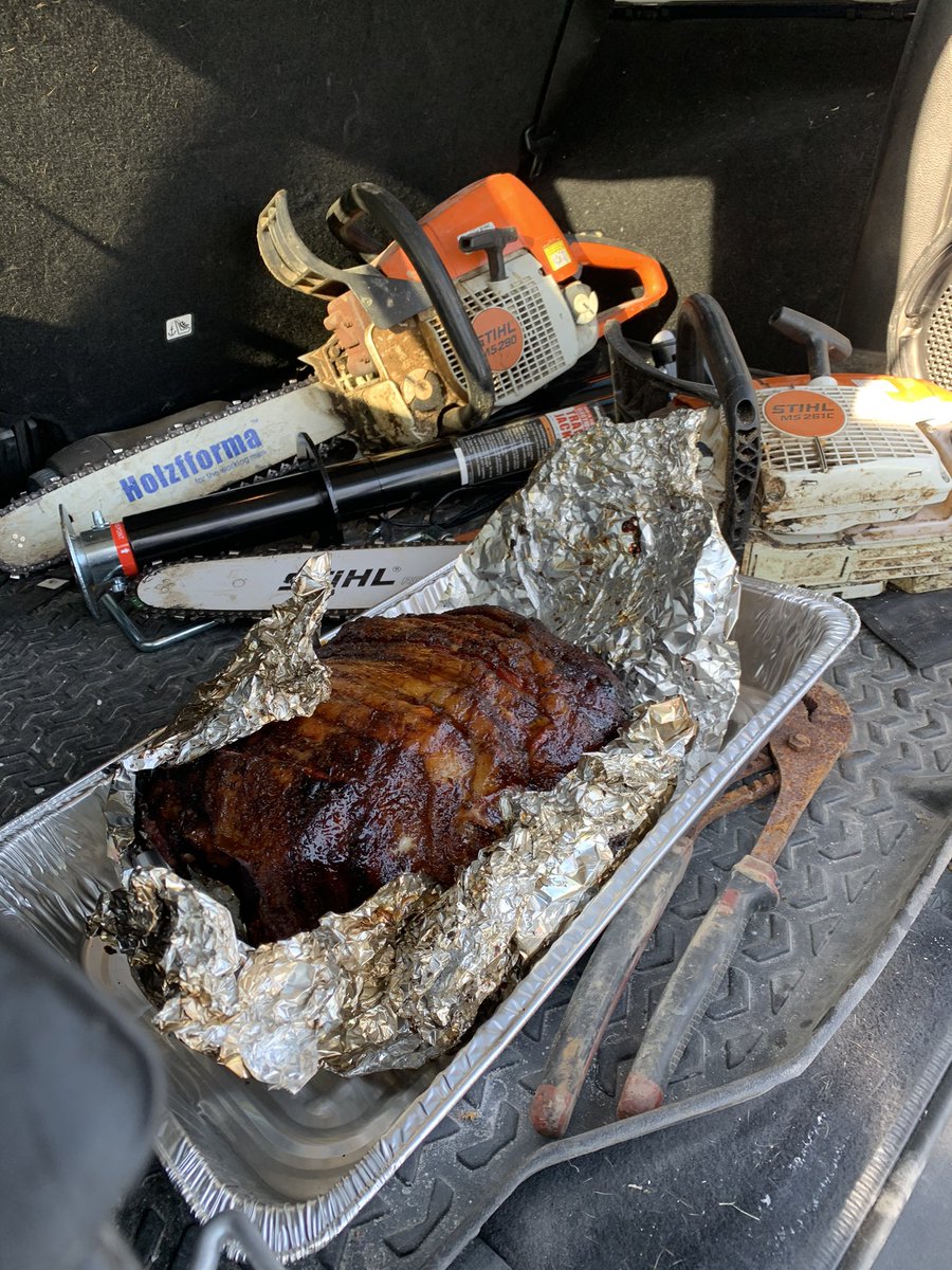 Chainsaws, Jeeps and smoked meat #merica #christhasrisen