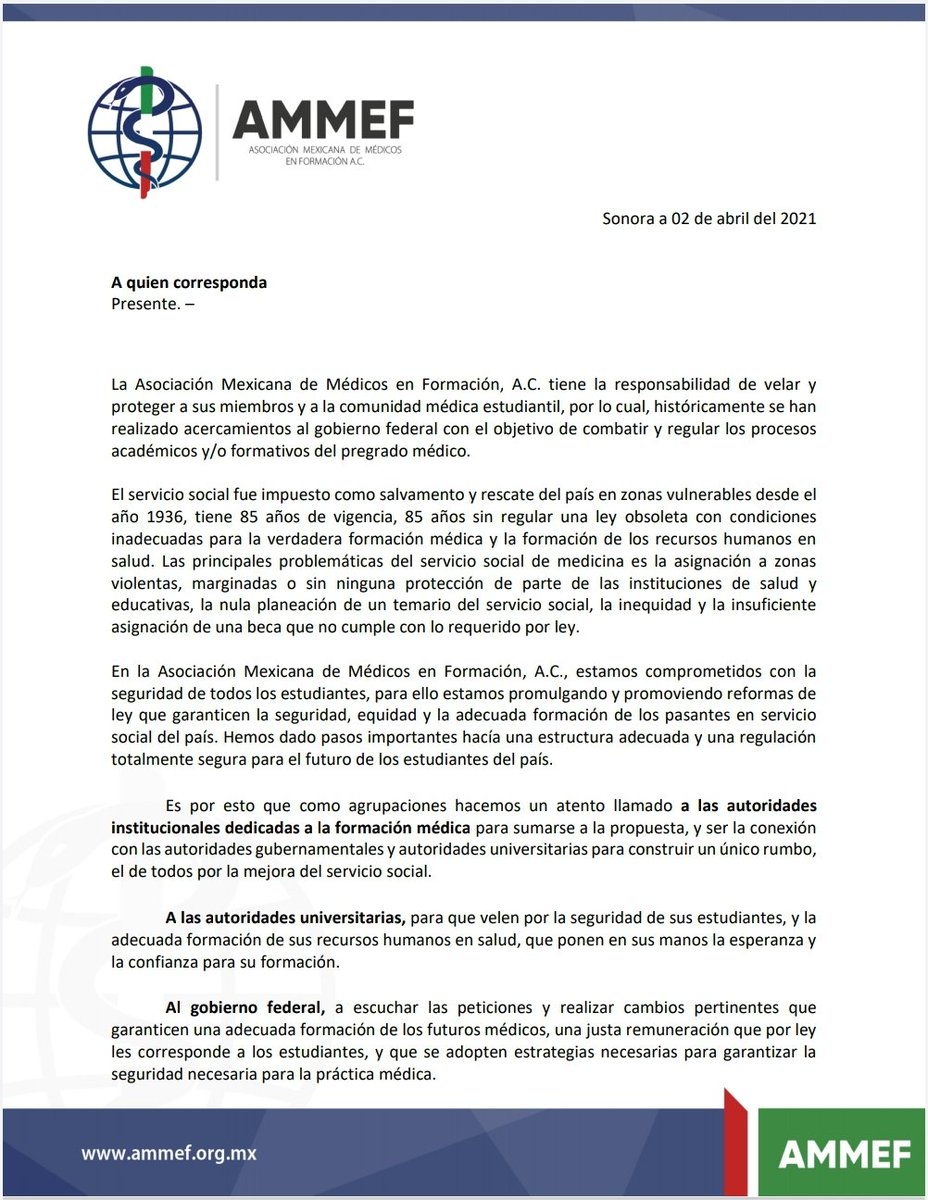 AMMEF_MEXICO's tweet photo. Al principio de mes se tuvo la oportunidad de conversar con personal de la cámara de diputados de la comisión de salud, con el objetivo de lograr una iniciativa de reforma de ley del Servicio Social en Medicina. 

#LaVocaciónNoMeProtege #MPSS
#MedicosEnFormación https://t.co/I5TEqXTrHX