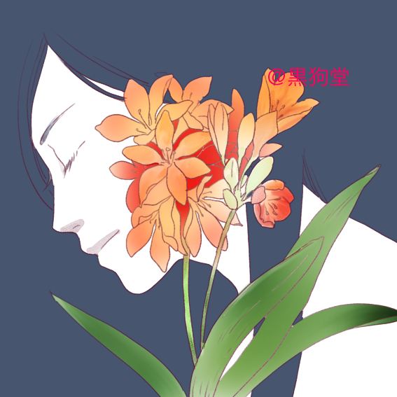 君子蘭のtwitterイラスト検索結果