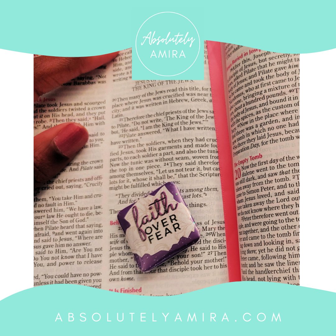 AbsolutelyAmira's tweet photo. Thank God It's Good Friday! Today I'm reminded of #FaithOverFear 🙏🏾😇 For more inspiration, visit https://t.co/2Kz0Jtgpsb for updates on our Launch &amp; our newest collection of inspirational buttons - Absolutely Inspired! #AbsolutelyAmira #TGIGF #Easter2021 https://t.co/ti78WBKpgq