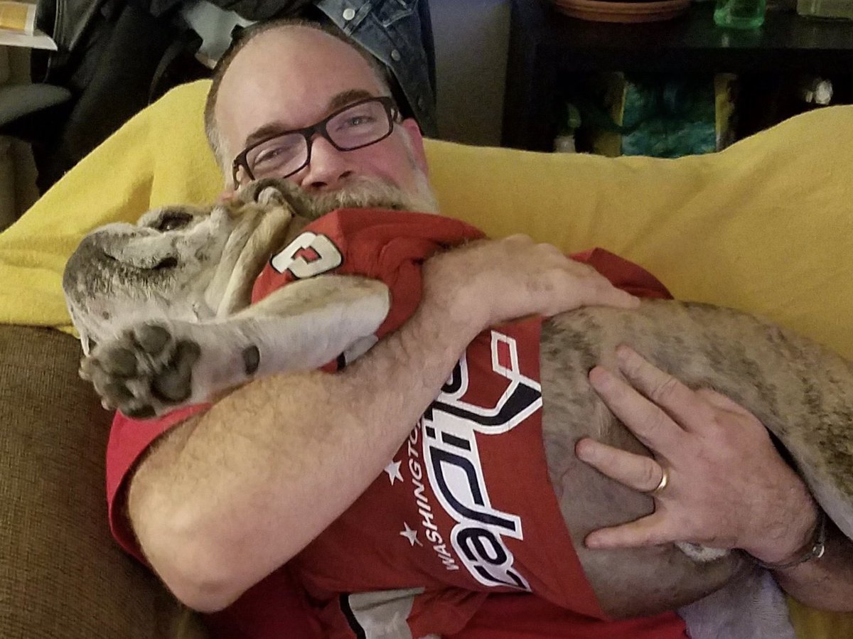 OvietheBulldog's tweet photo. IT’S HOCKEY O’CLOCK! #ALLCAPS #LETSGOCAPS #CAPSdevils It’s Dad’s 50th B-Day!!! Help me celebrate by helping others &get a #VICTORYCOOKIES t-shirt which helps @TRFdotORG support families battling pediatric cancer https://t.co/D2iF6FToxL https://t.co/Y2Q82y50xA