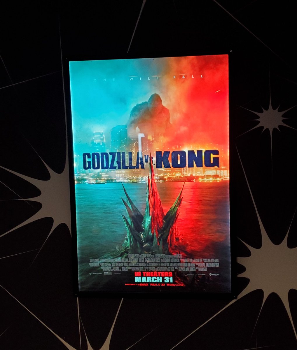 Finally back at the movies!
Haven't been to the movies since the Sonic the hedgehog movie came out. 
Seeing Godzilla vs. King Kong! I'm hyped! https://t.co/Qp7dUrro9V