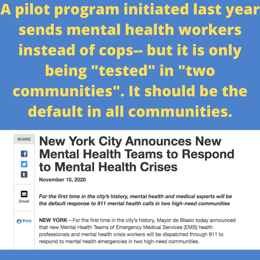 CopFreeLibrary's tweet image. On April 6, tell the NYC City Council that cops should NOT be involved in mental health checks. on.nyc.gov/3u6844V