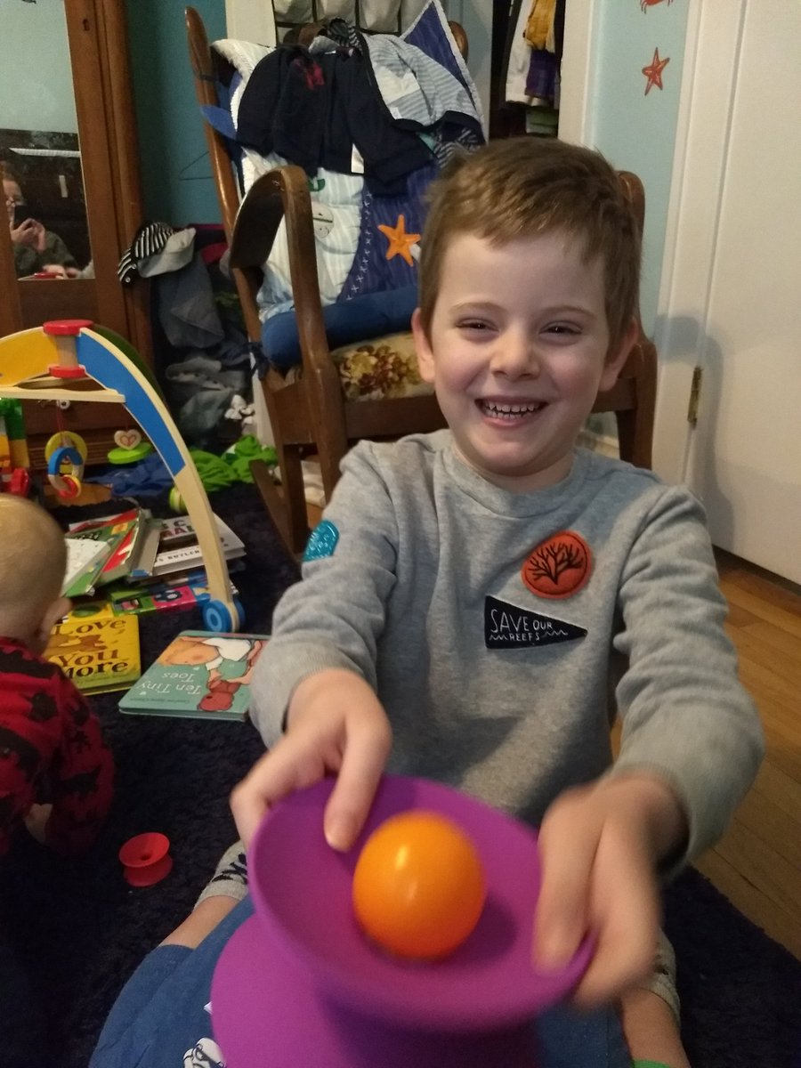 hmdinger2's tweet photo. Today my 6 year old offered me a play martini and I tentatively accepted a job offer. And there were donuts. #Winning #MomLife #PhDone #ByeAcademia #IMightBeBackAfterIPayMyLoans https://t.co/wDyZ91Oyel