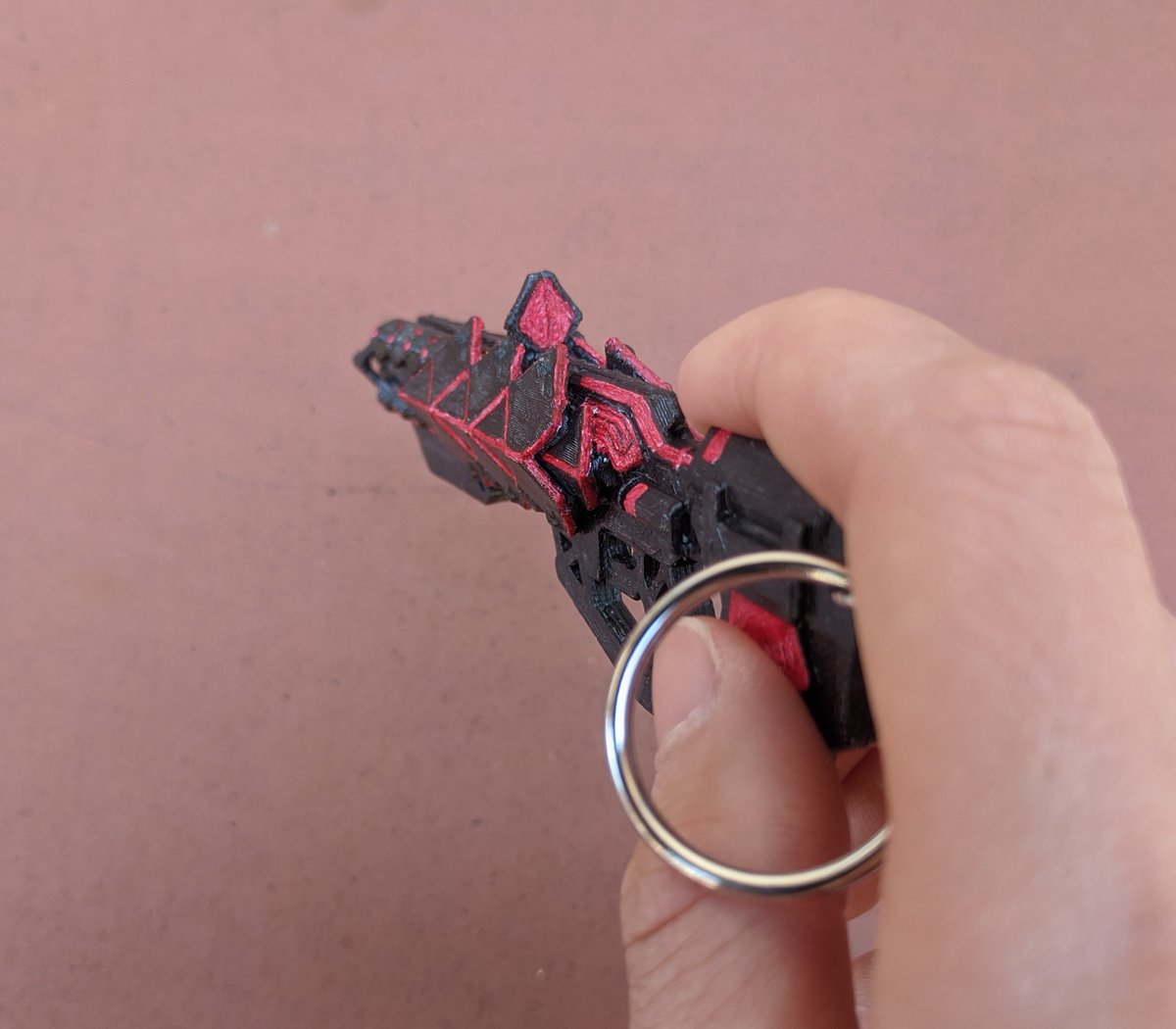 arraenae's tweet photo. Outbreak Perfected Keychain

A 3D print for a terrible year and an amazing gun. Took a ridiculously long time to make this. #Destiny2Art #outbreakperfected #3Dprinting https://t.co/P2kFXXU7sB