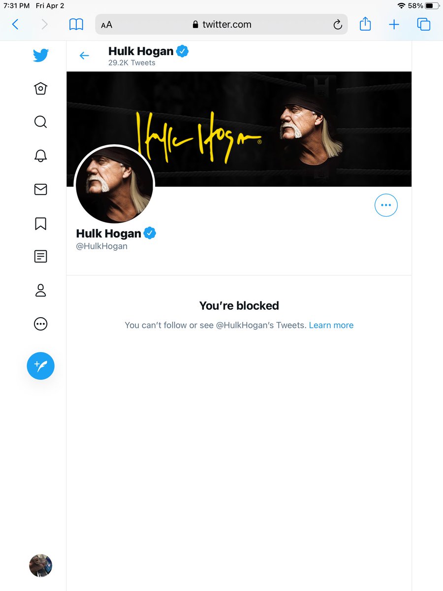 mbomb28's tweet photo. Blocked by Hulkster https://t.co/uqnagXOjwa