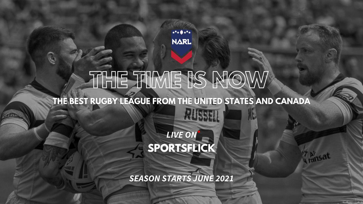It’s here! 

14 teams across the United States and Canada in the next big evolutionary step for <a href="/NARugbyLeague/">North American Rugby League</a>

Starting in June, we’ll be broadcasting all the matches as the league’s Global Broadcast Platform Partner!

Details on how to sign up coming soon.

The Time is Now!
