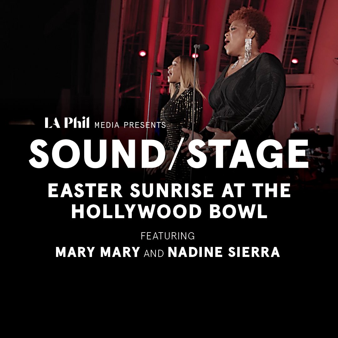 We're so excited and honored to be joining @laphil this Sunday on Sound/Stage for Easter Sunrise at the @hollywoodbowl with and @gustavodudamel! Be sure to watch on the #MaryMary Facebook page at 6 AM PT! 
#LAPhilSoundStage.