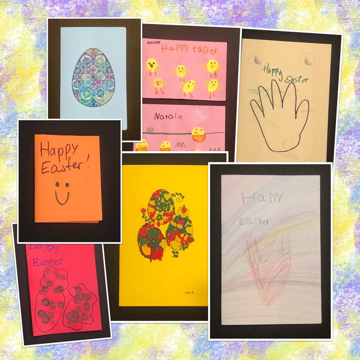 FriendFrontline's tweet image. A special thank you to Creme de la Creme of Mason, OH, Kids 'R' Kids Mason
Lakota East Freshman Campus- Mrs Reffitt’s class for all the Easter Cards😊🐰🐣😊