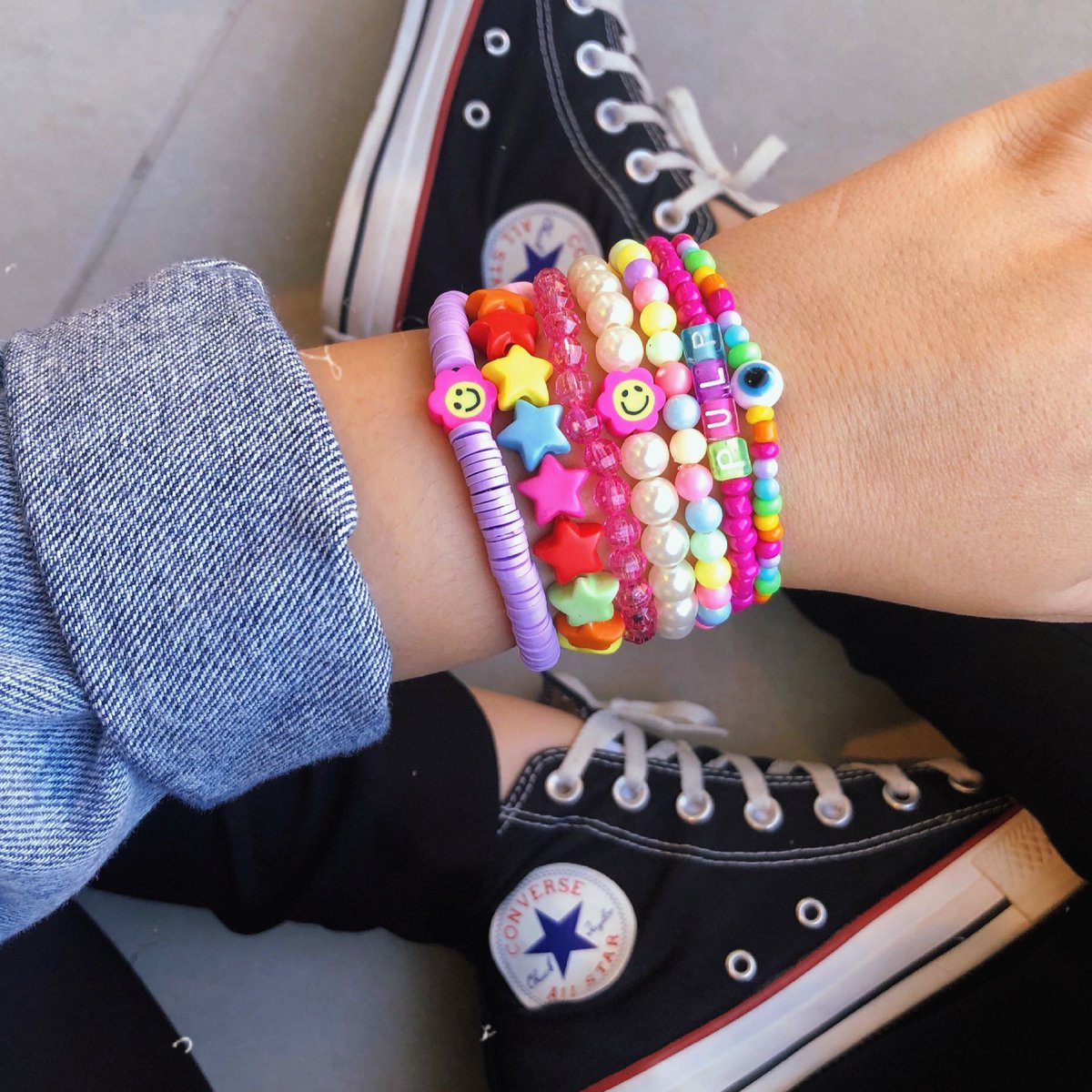 pulpacessorios's tweet image. Combinho // Pulseiras de miçangas 🌈 #pulseirismo