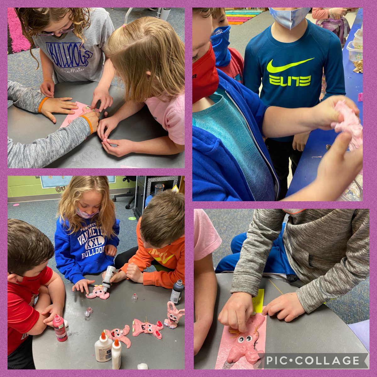 TracyFergusonVM's tweet photo. This week’s #STREAM activity had Ss reading the 📘Pete the Cat Easter Adventure and making 🐰Peep Doh!🐰 They used 5 pink Peeps, 1/4 C flour, 1 Tbs Crisco, & 30 sec in the microwave! #vanmeter #peeplover #STEM 🙏 @TLayton78 for the ideas!! ⭐️https://t.co/6mOIrUIua1⭐️ https://t.co/FQxS9V3wzY