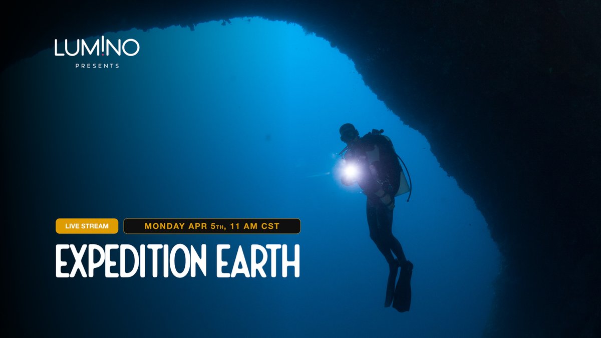 luminonow's tweet photo. Lumino presents, a free Live Stream with the team behind the groundbreaking documentary series Expedition Earth — Bill Carlson and Denise Gardner.
https://t.co/Sv5Twko2Ry

👉 Monday, April 5th, 2021
🇺🇸 11 a.m. CDT
🇬🇧 5 p.m. GMT
🇪🇺 6 p.m. CET https://t.co/hVWULorAe8