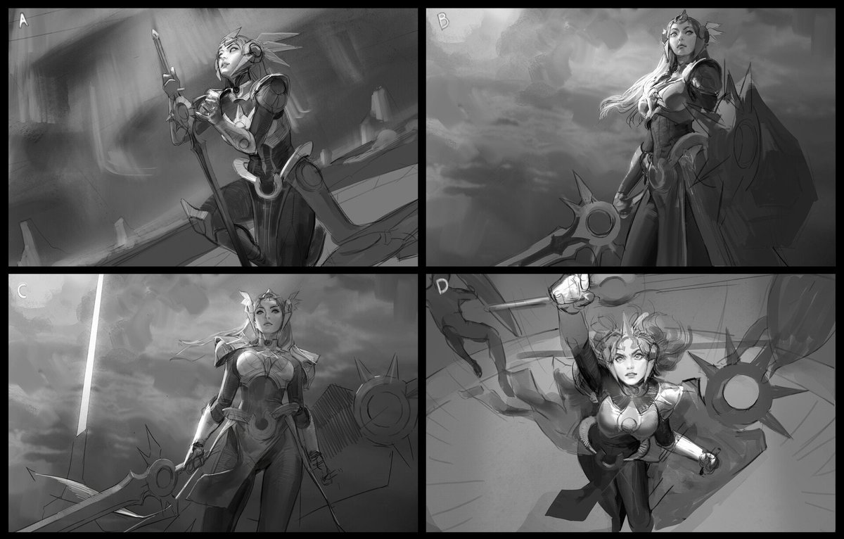 Wild Rift Leona Splash Concepts by Sangsoo Jeong https://t.co/CLTQpeCuQY 