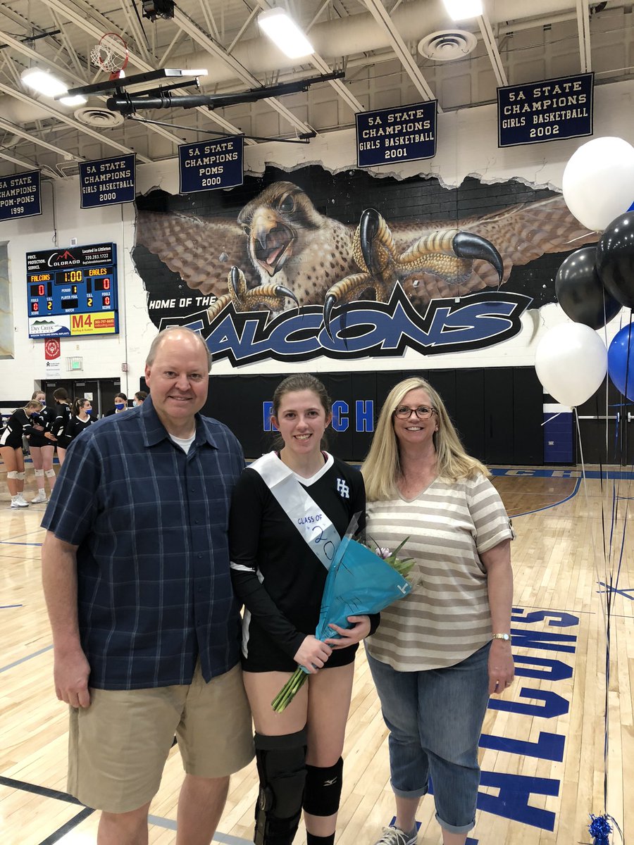 HRHSAthletic's tweet photo. Congrats to our @hrhs_volleyball SENIOR SARAH PASCHKE!! Thank you for all you do for THE RANCH! We Love You!! #AllinRanch #ClickClackBoom https://t.co/IKQqzHcfpn