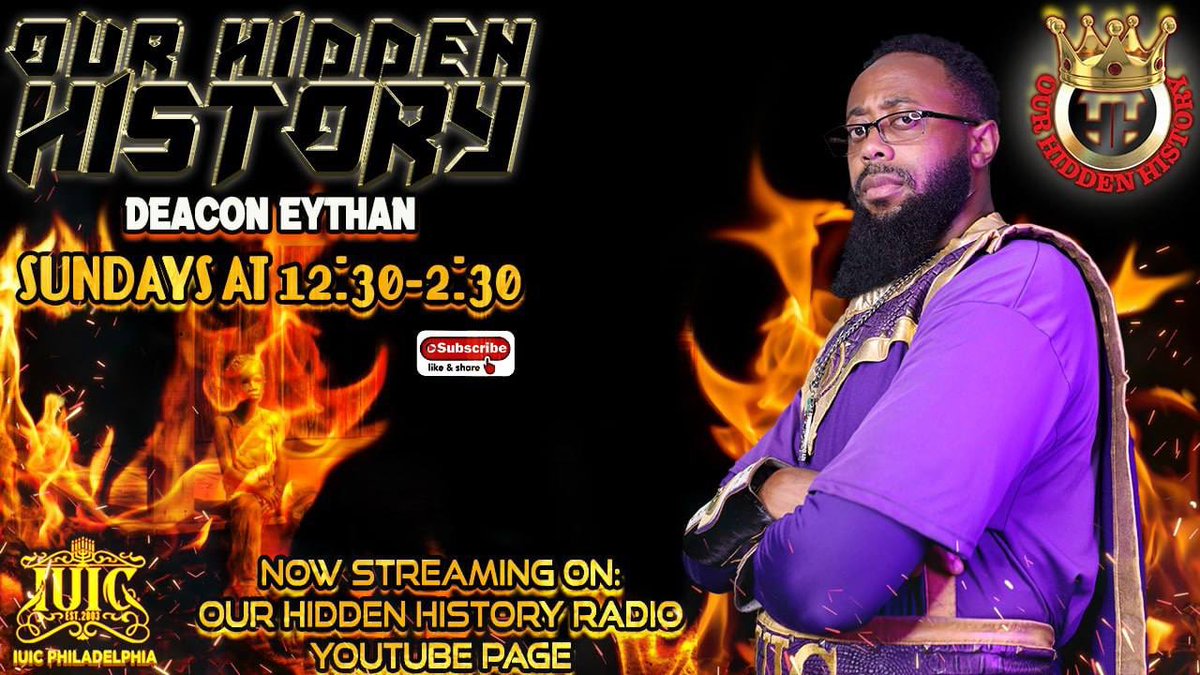 ZedekiahIsrael's tweet photo. 🔥🔥🔥🔥🔥🔥🔥🔥🔥🔥
Don’t Forget to SUBSCRIBE to Our Hidden Hidden History Radio
On YouTube❗️📺❗️We will be Broadcasting Live Every #Sunday From Our Own Channel🗣 DON’T MISS IT!
✅HIT THE NOTIFICATIONS ✅
https://t.co/E8biSN46fh
#DeaconEythan #OHH #IUICTV #DoYouKnowIt https://t.co/cTPvO666Qp