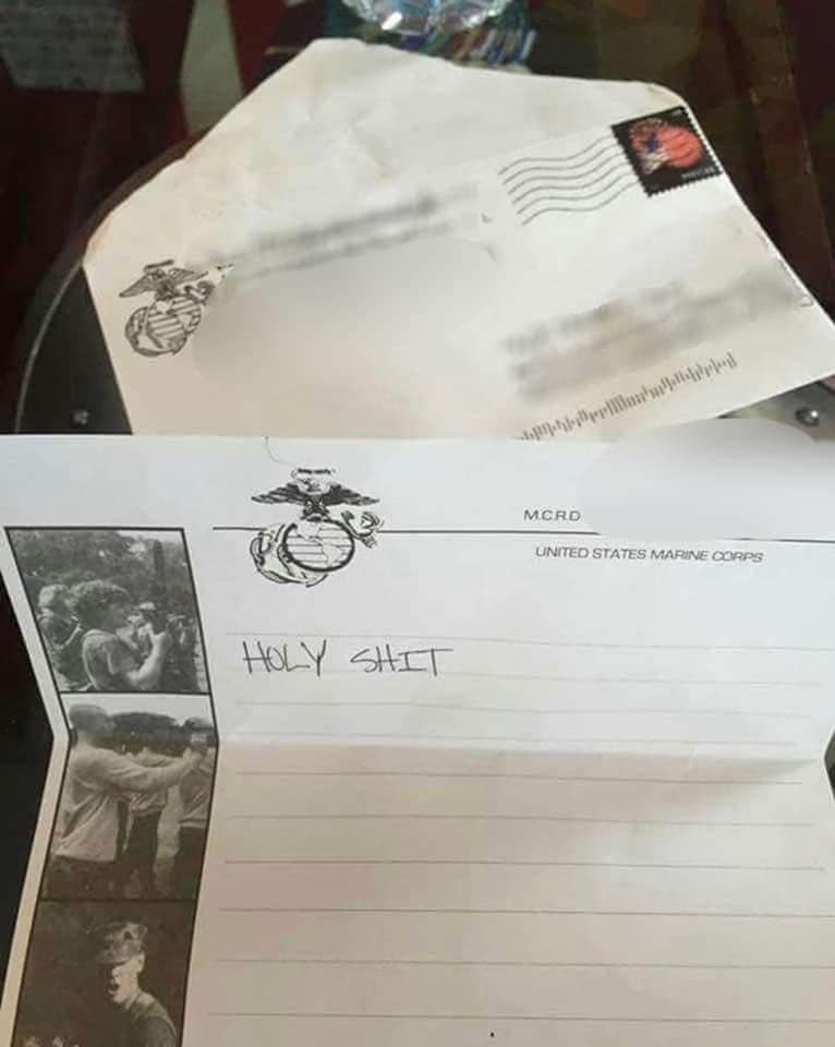 lukeford82's tweet photo. Just received my first letter from my brother at boot camp🤣 https://t.co/AyTQnQEbDa