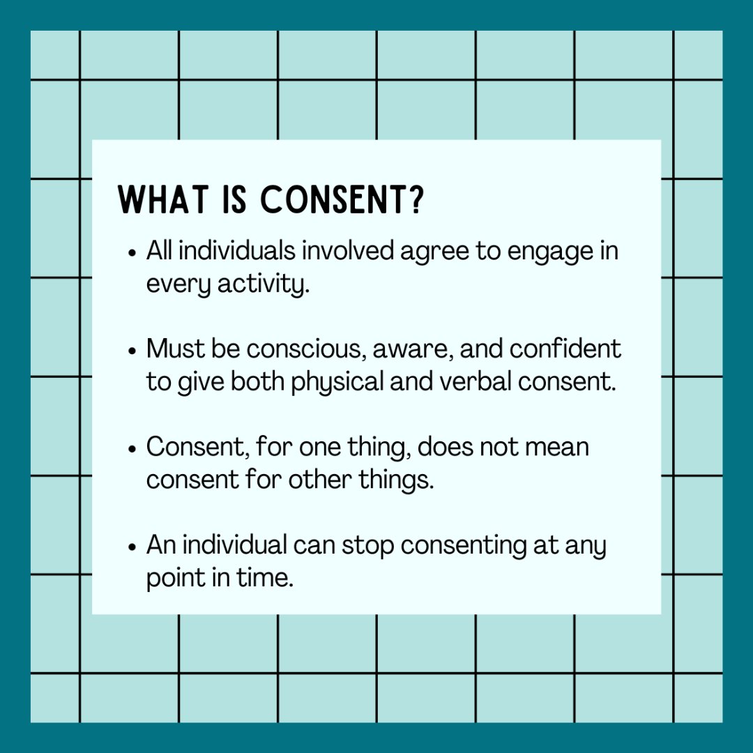 suppsfsu's tweet photo. Hi everyone! Did you know that consent cannot be given by an incapacitated or intoxicated person since being under the influence can affect a person's assessment and comprehension? Swipe to learn more!

#college #students #campus #info #facts https://t.co/lB2ZaxvuF3